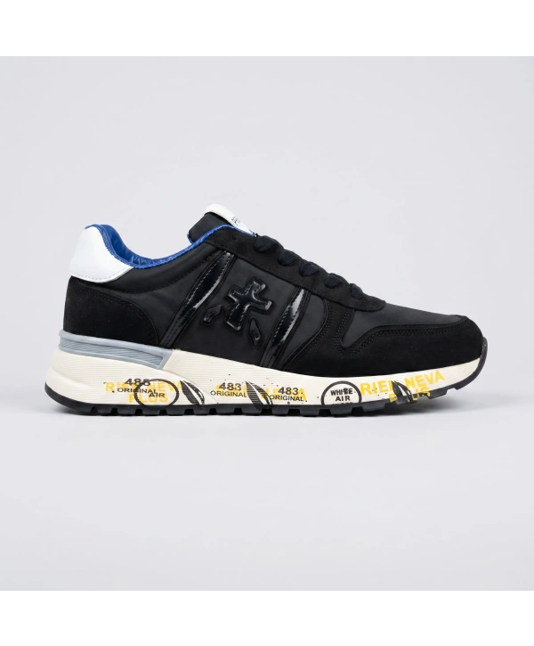 Erkek İthal Premiata Spor Ayakkabı -Siyah-Beyaz