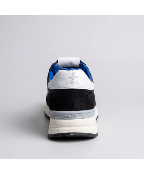 Erkek İthal Premiata Spor Ayakkabı -Siyah-Beyaz
