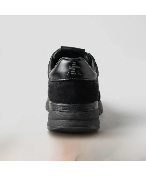 Erkek İthal Premiata Spor Ayakkabı -Siyah-Siyah