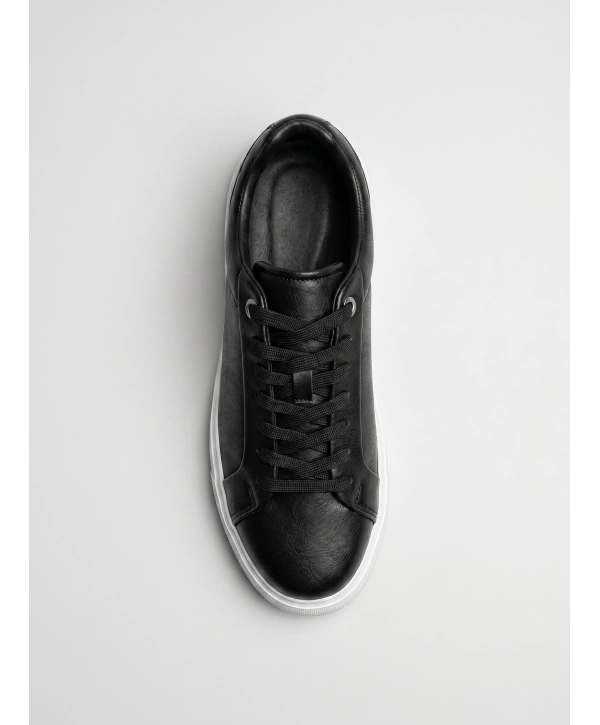 Erkek Eva Taban Sneakers Ayakkabı- Siyah Beyaz