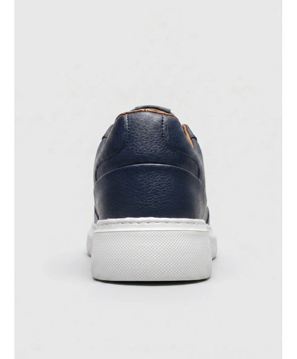 Erkek Eva Taban Sneakers Ayakkabı- Lacivert-Beyaz