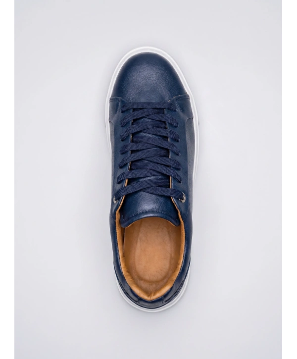 Erkek Eva Taban Sneakers Ayakkabı- Lacivert-Beyaz