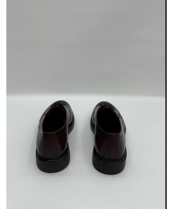 Erkek Bagcıklı Deri Eva Taban Ayakkabı-Kahverengi