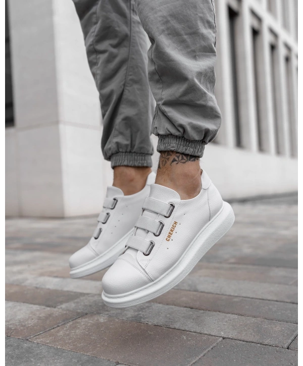 Erkek Bağcıksız Eva Taban Günlük Spor Ayakkabı -Beyaz