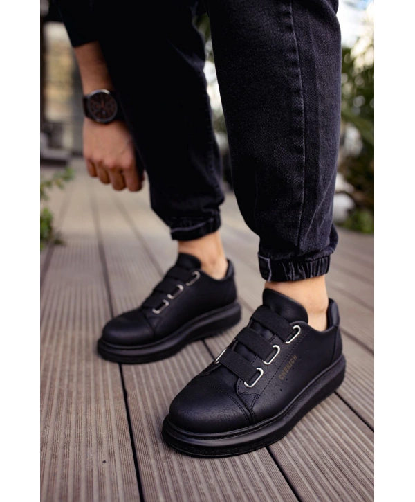 Erkek Bağcıksız Eva Taban Günlük Spor Ayakkabı -Siyah