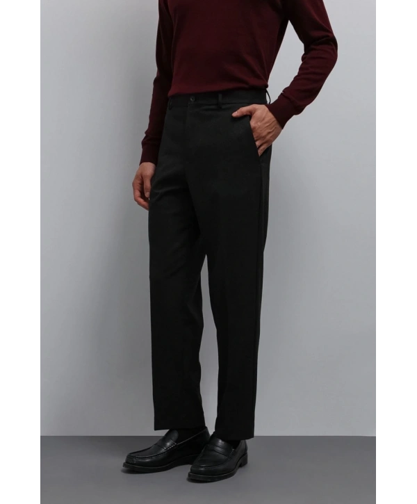 Erkek Bagy Kalıp Kumaş Pantolon - Antransit