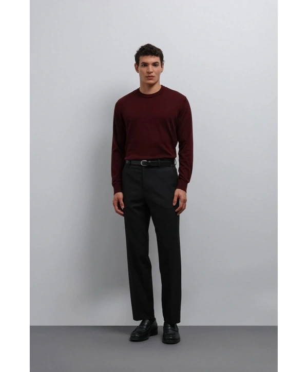 Erkek Bagy Kalıp Kumaş Pantolon - Antransit