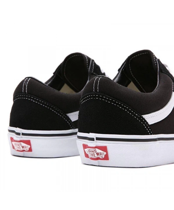 Erkek Deri Günlük Vans Ayakkabı - Siyah