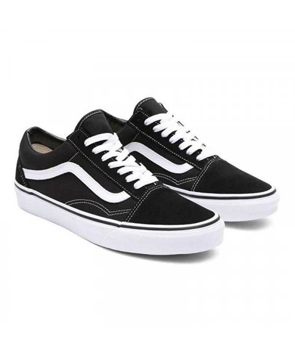 Erkek Deri Günlük Vans Ayakkabı - Siyah