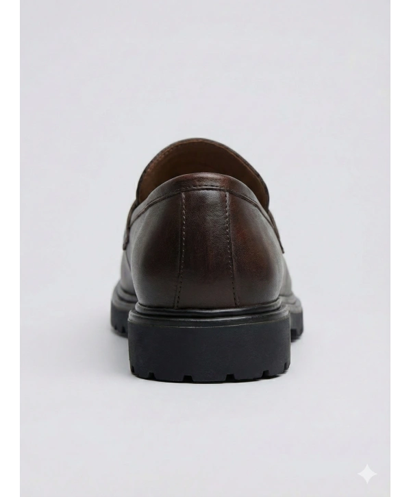 Erkek Eva Taban Bağcıksız Klasik Ayakkabı- Kahverengi