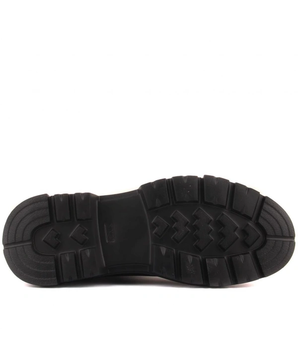 Erkek Eva Taban Deri Bağcıksız Chelsea Bot - Siyah