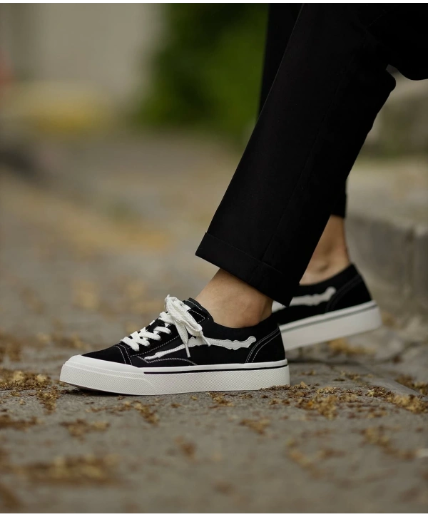 Erkek Eva Taban Günlük Vans Ayakkabı - Siyah