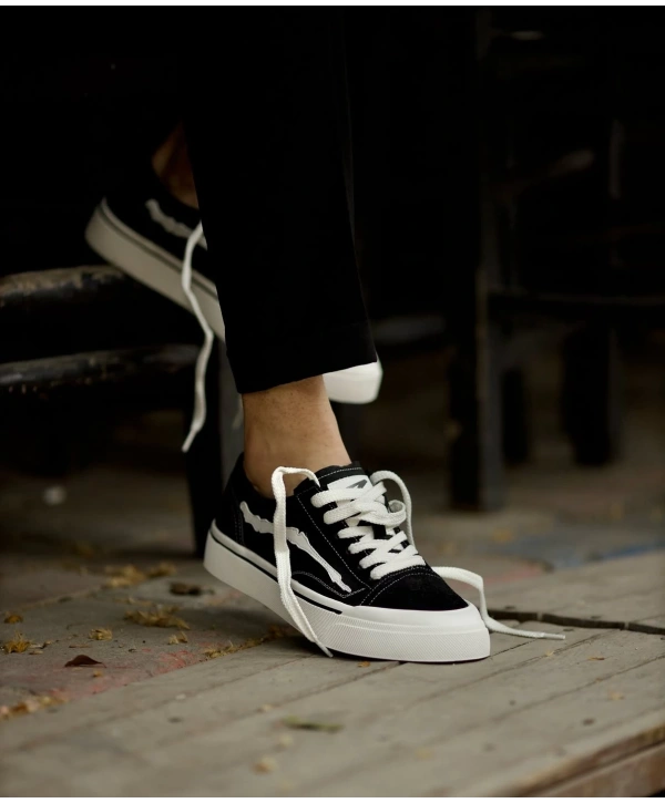 Erkek Eva Taban Günlük Vans Ayakkabı - Siyah