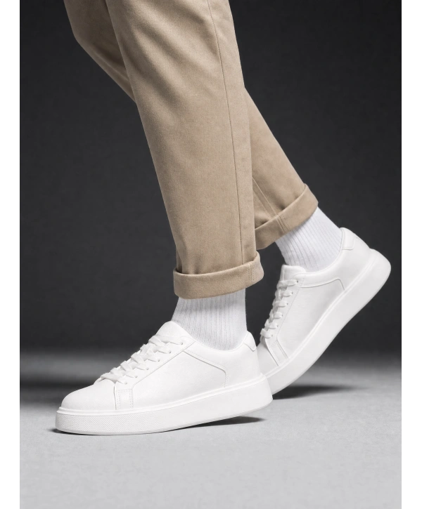Erkek Eva Taban Sneakers Ayakkabı- Beyaz