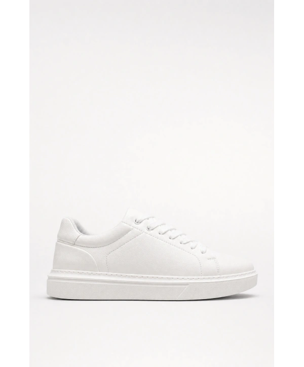 Erkek Eva Taban Sneakers Ayakkabı- Beyaz