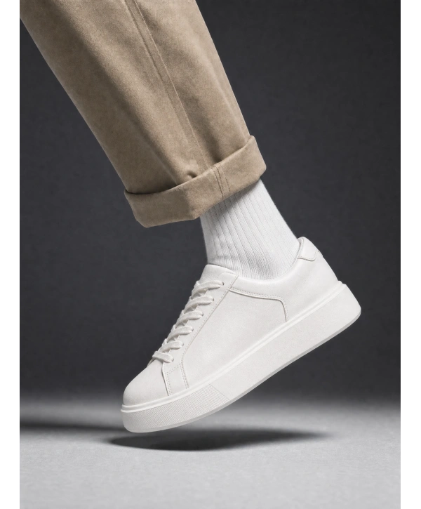Erkek Eva Taban Sneakers Ayakkabı- Beyaz