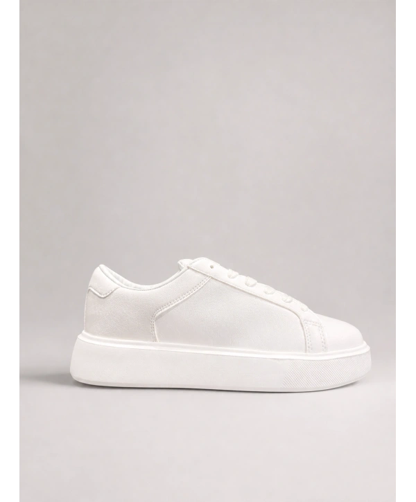 Erkek Eva Taban Sneakers Ayakkabı- Beyaz