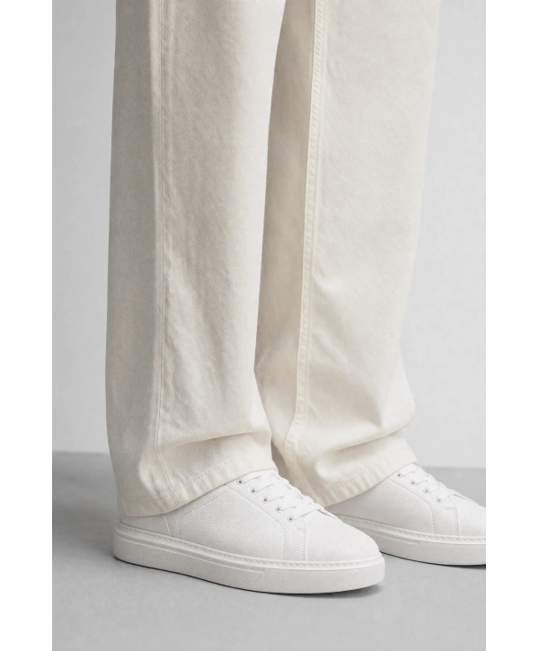 Erkek Eva Taban Sneakers Ayakkabı- Beyaz