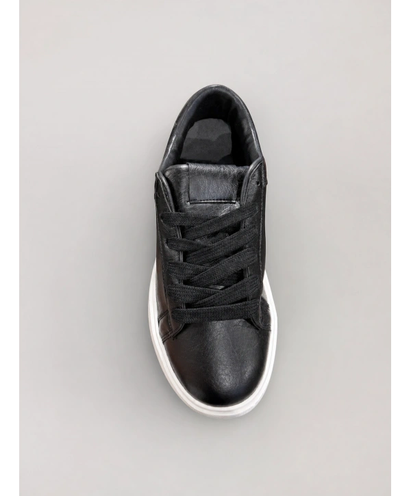 Erkek Eva Taban Sneakers Ayakkabı- Siyah Beyaz