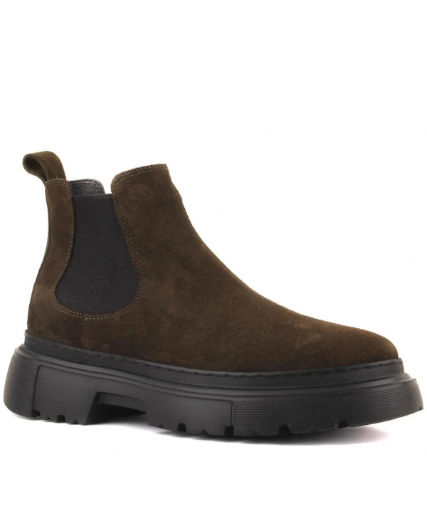 Erkek Eva Taban Suet Deri Bot - Kahverengi