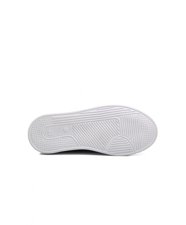 Erkek Günlük Eva Taban Deri Snakers Casual Ayakkabı- Siyah