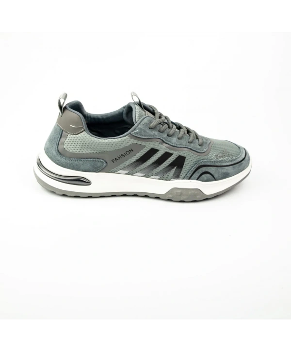 Erkek Günlük Ortopedik Akıllı Taban Spor Ayakkabı- Gri