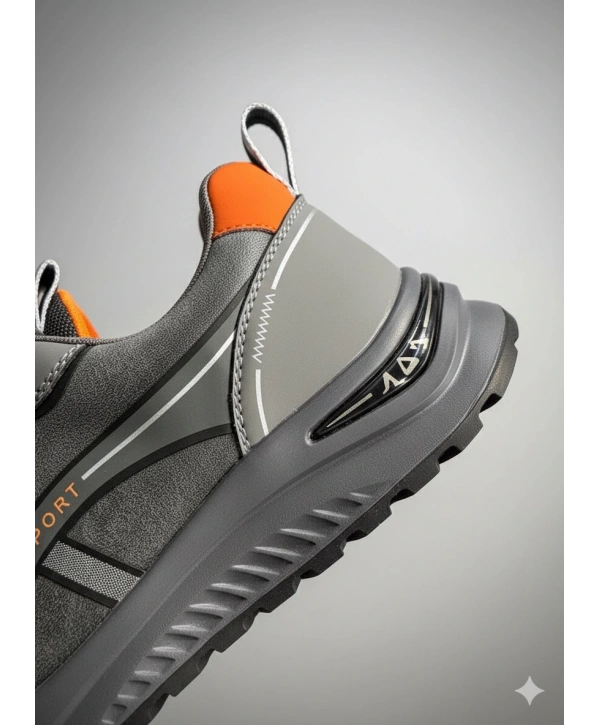 Erkek Günlük Ortopedik Akıllı Taban Spor Ayakkabı - Gri