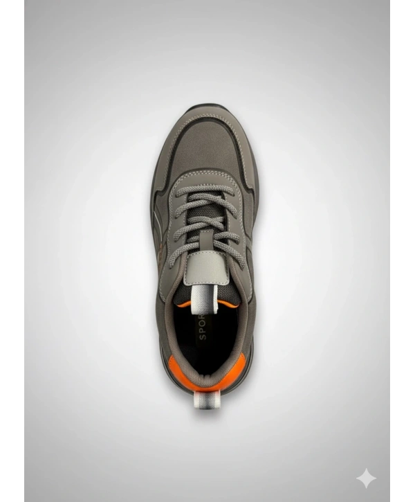 Erkek Günlük Ortopedik Akıllı Taban Spor Ayakkabı - Gri