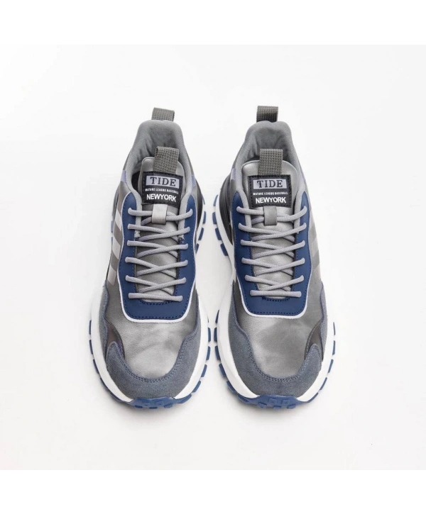 Erkek Günlük Ortopedik Akıllı Taban Spor Ayakkabı- Siyah-Gri