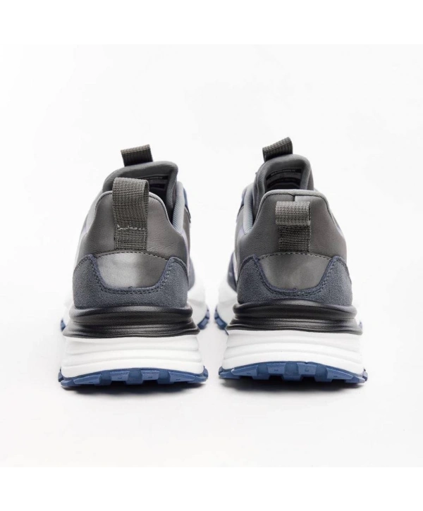 Erkek Günlük Ortopedik Akıllı Taban Spor Ayakkabı- Siyah-Gri