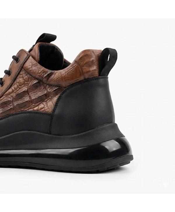 Erkek Günlük Ortopedik Akıllı Taban Spor Ayakkabı- Taba