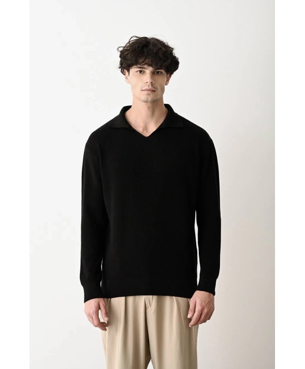 Erkek Normal Kalıp İçi Şardonlu Yakası Fermuarlı Legends Never Yazılı Sweatshirt -Beyaz