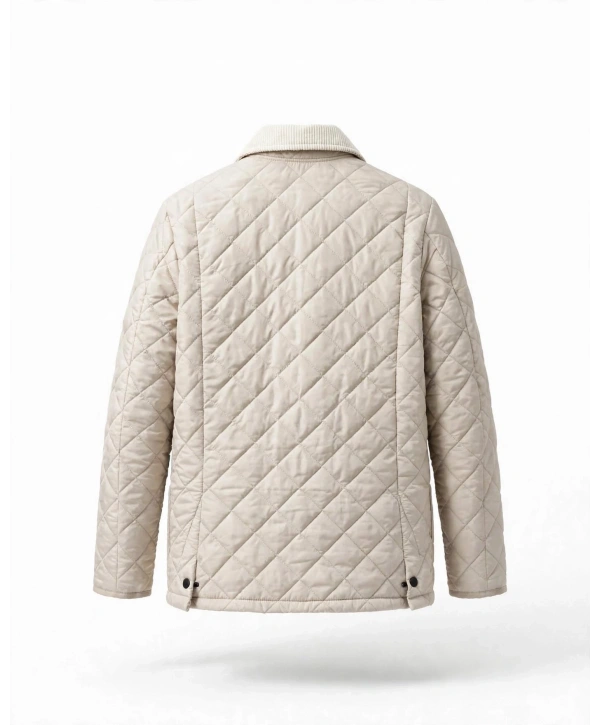 Erkek Normal Kalıp Jel Dolgu Bomber Mont- Krem