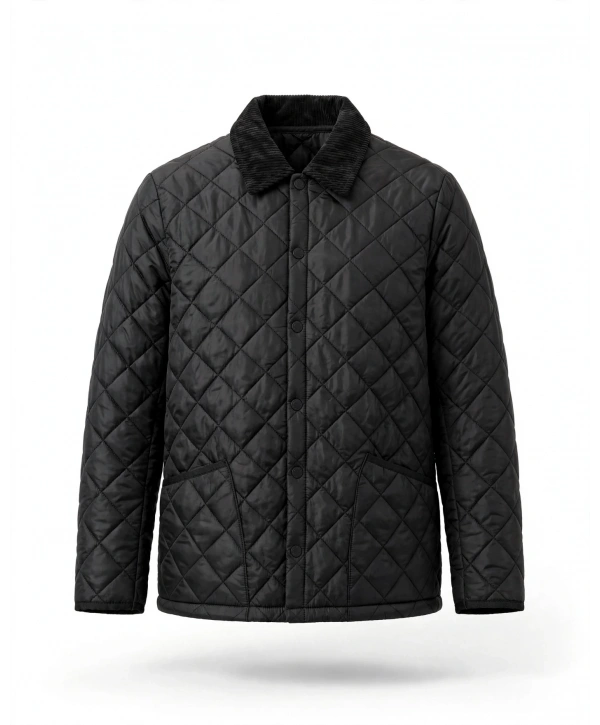 Erkek Normal Kalıp Jel Dolgu Bomber Mont- Siyah