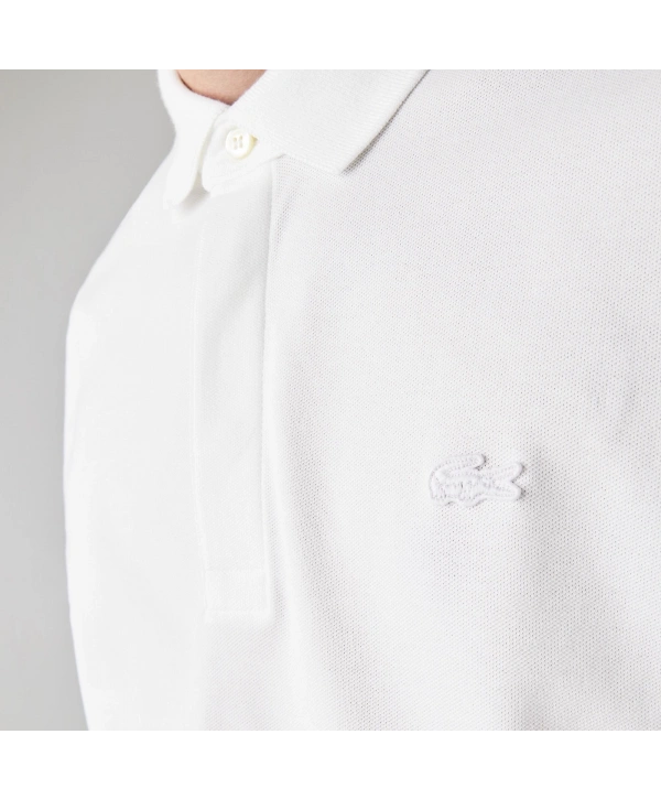 Erkek Polo Yaka Lacoste Pamuk Tişört - Beyaz