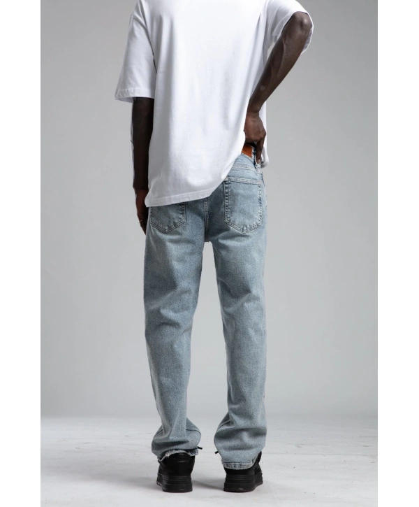 Erkek Rahat Kalıp Bagy Kot Pantolon - A.Mavi