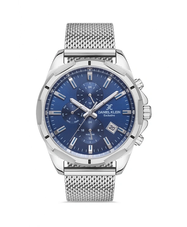 Exclusive Erkek Kol Saati DKE 13356-2 Gri Mavi