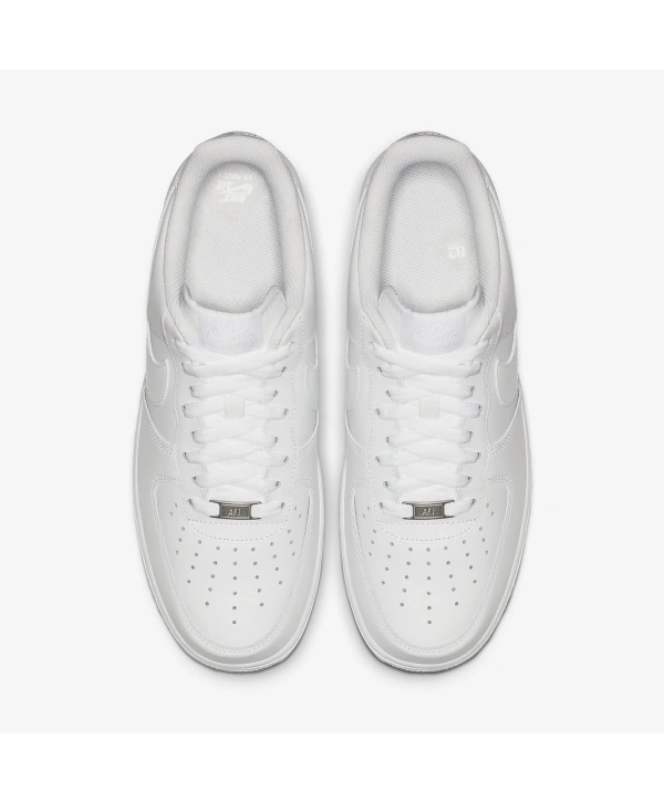 Unisex Deri Airforce Günlük Spor Ayakkabı-Beyaz-Beyaz