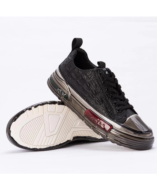 Yeni Nesil Teknoloji Silikon Taban Günlük Ayakkabı - Siyah