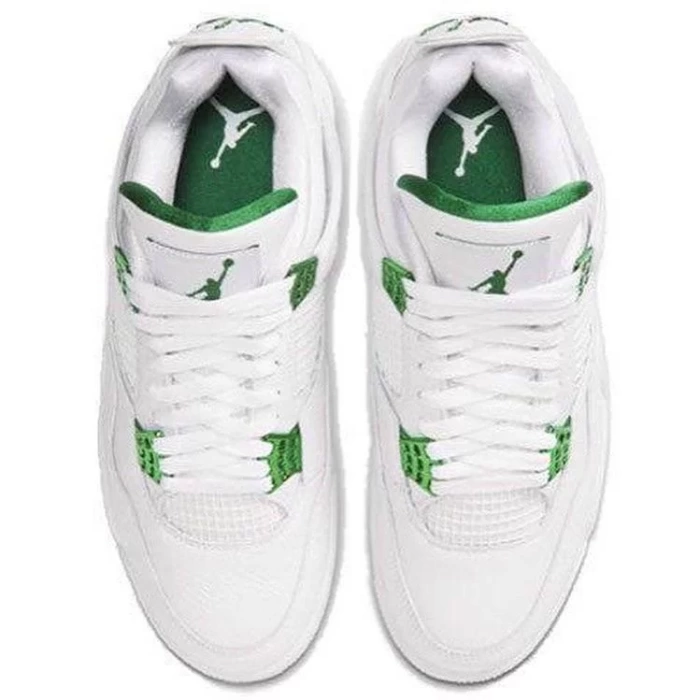 Nıke Aır Jordan 4 Retro Spor Ayakkabı - Beyaz-Yeşil
