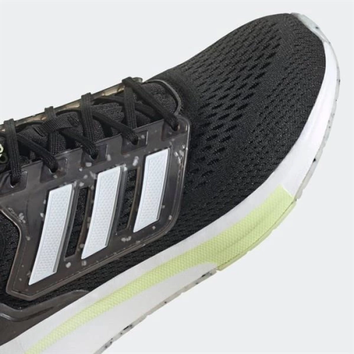 Erkek Adidas EQ21 Koşu Ayakkabısı - Siyah-Beyaz