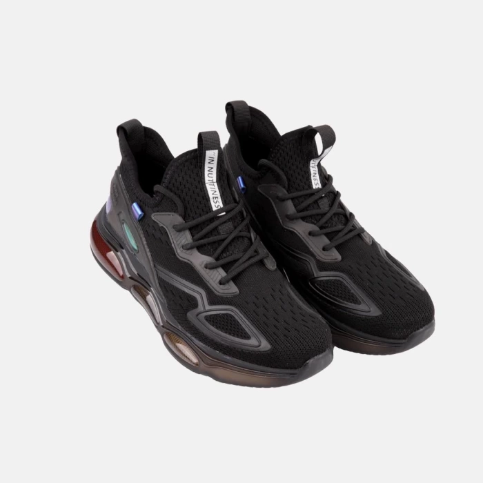 Erkek Günlük Bez Sneakers Spor Ayakkabı- Siyah