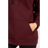 Bisiklet Yaka Owersıze Kapüşonlu All Baskılı Sweatshirt -Kahverengi