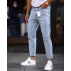 Erkek Boyfriend Likrasız Kar Yıkama Kot Pantolon - Açık Mavi
