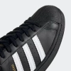 Unisex Deri Superstar Günlük Spor Ayakkabı-Siyah-Beyaz