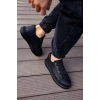 Erkek Bağcıksız Eva Taban Günlük Spor Ayakkabı -Siyah