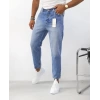 Erkek Boyfriend Likrasız Kot Pantolon - Açık Mavi