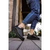 Yeni Sezon Erkek Tarz Casual Sneaker Günlük Spor Rahat Ayakkabı -Siyah-Siyah