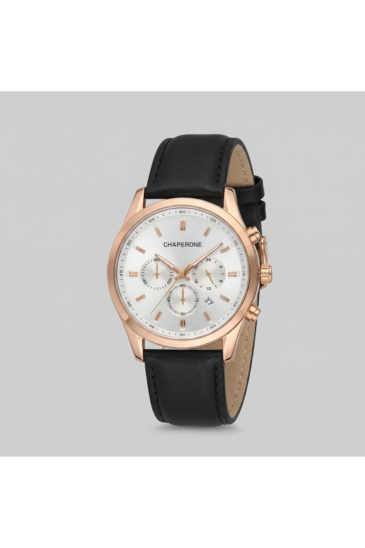 C2164 Süet Kordonlu Excellent Erkek Kol Saati -Siyah