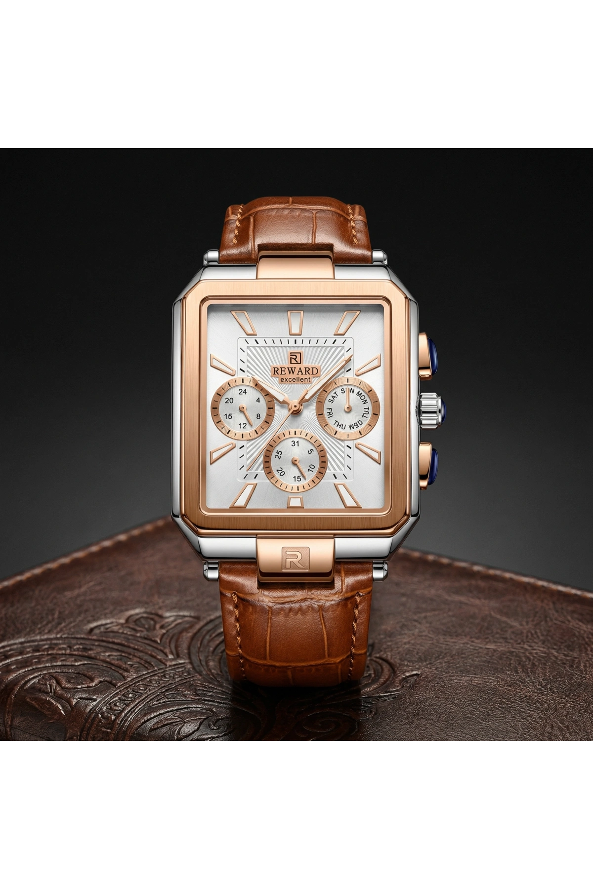 A147503 Deri Kordonlu Excellent Erkek Kol Saati -Kahverengi